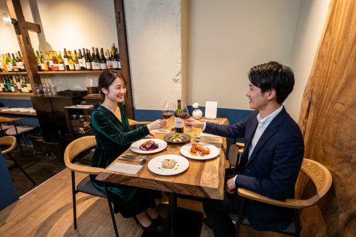 カウンターで一杯
